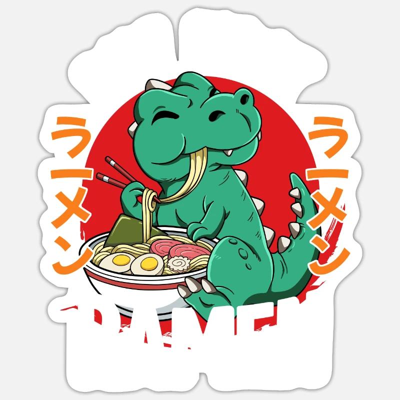 Mais d’abord Ramen - Sticker taille S (10 x 10 cm) - blanc mat