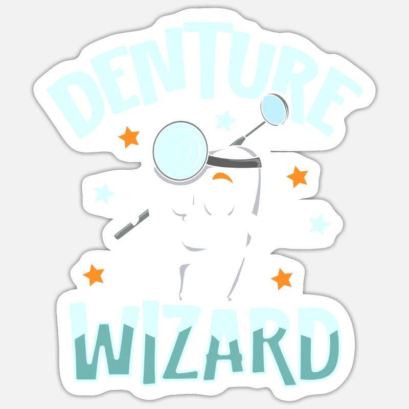 Assistant de dentition - Dentiste Sticker taille S (10 x 10 cm)