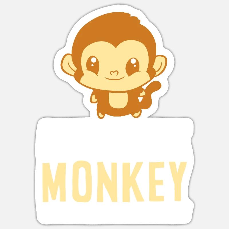 Sei immer du selbst, es sei denn, du kannst ein Affe sein Sticker Größe S (10 x 10 cm)