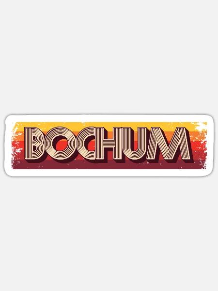 Bochumerin Bochumer Bochum - Sticker Größe S (10 x 10 cm) - Mattweiß