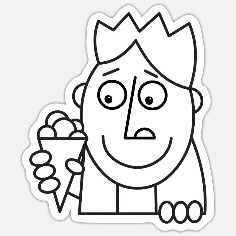 glace! Sticker taille S (10 x 10 cm)