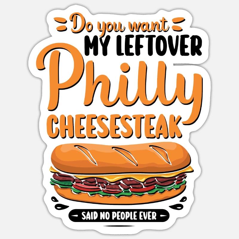 Philly Breakfast Sandwich Sticker Größe S (10 x 10 cm)