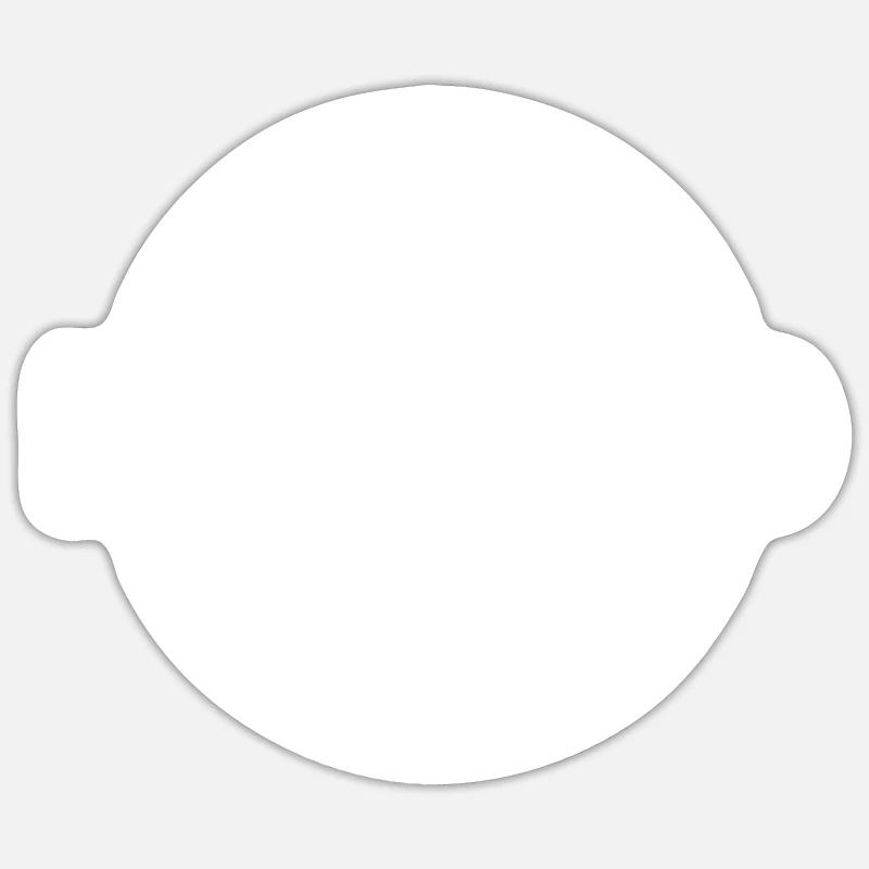 Végétaliens Retraités végétaliens - Sticker taille S (10 x 10 cm) - blanc mat
