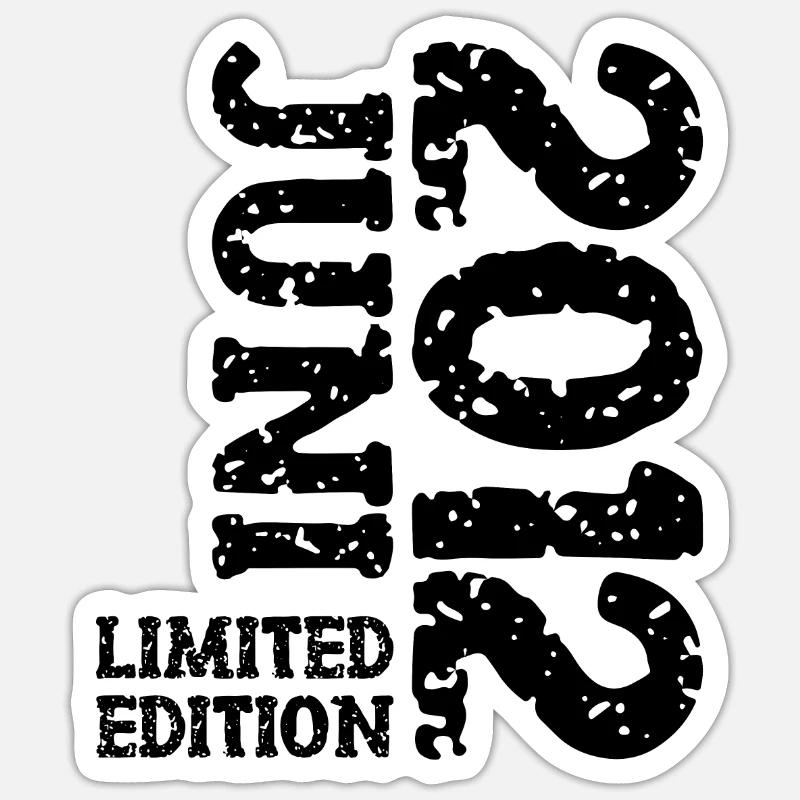 2012 Juni Limited Edition Geburtstag Geschenk - Sticker Größe S (10 x 10 cm) - Mattweiß