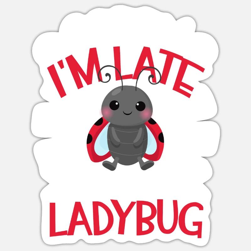 Ladybug Ladybug Entomology Insects - Sticker size S (10 x 10 cm) - white matte