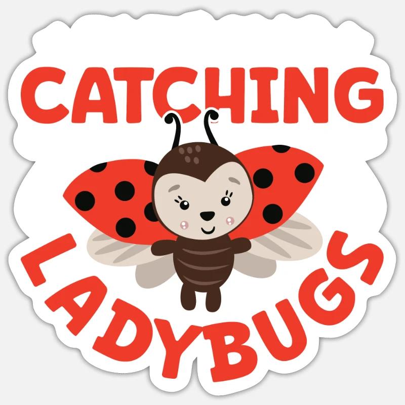 Ladybug Ladybug Entomology Insects - Sticker size S (10 x 10 cm) - white matte