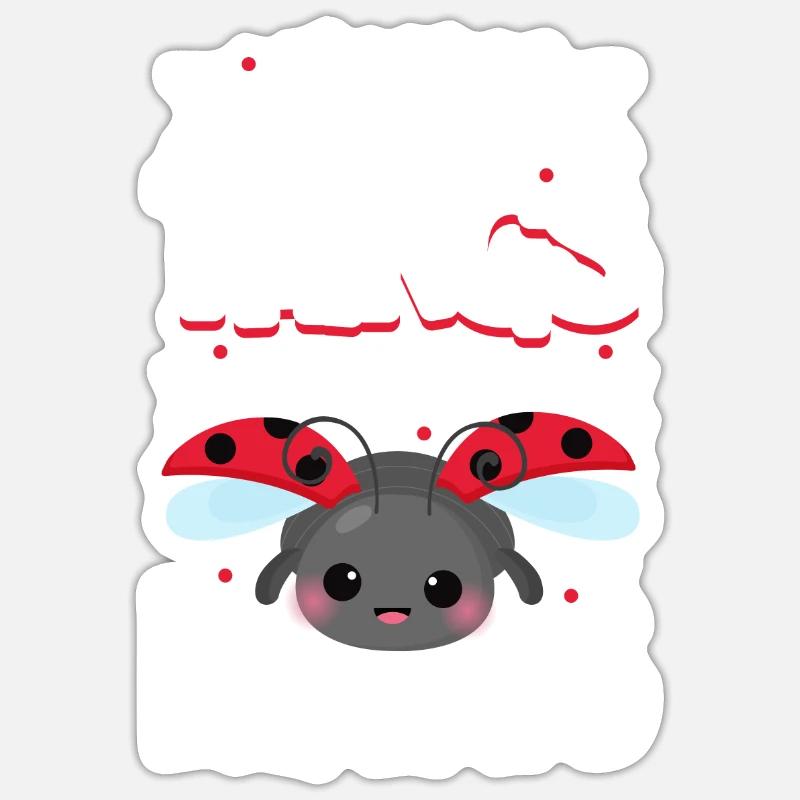 Ladybug Ladybug Entomology Insects - Sticker size S (10 x 10 cm) - white matte
