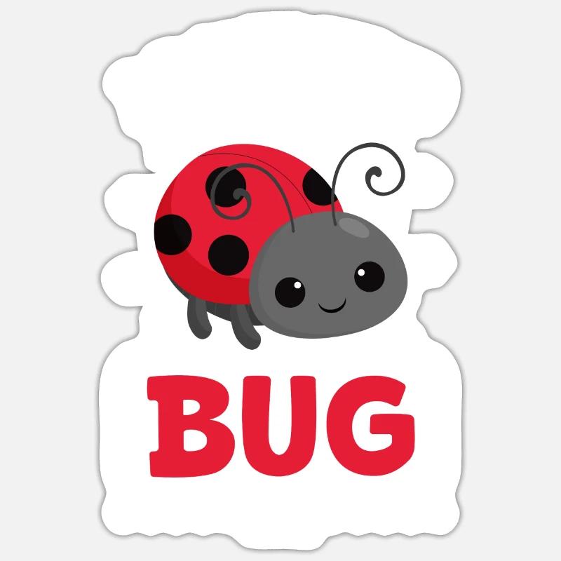 Ladybug Ladybug Entomology Insects - Sticker size S (10 x 10 cm) - white matte