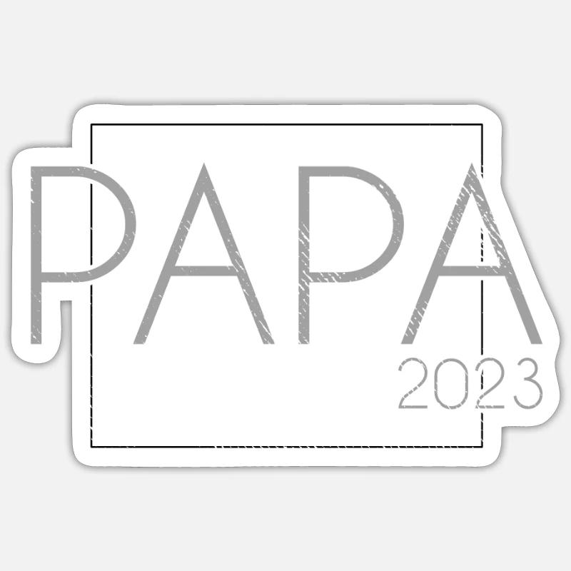 Dad 2023 - Sticker size S (10 x 10 cm) - white matte
