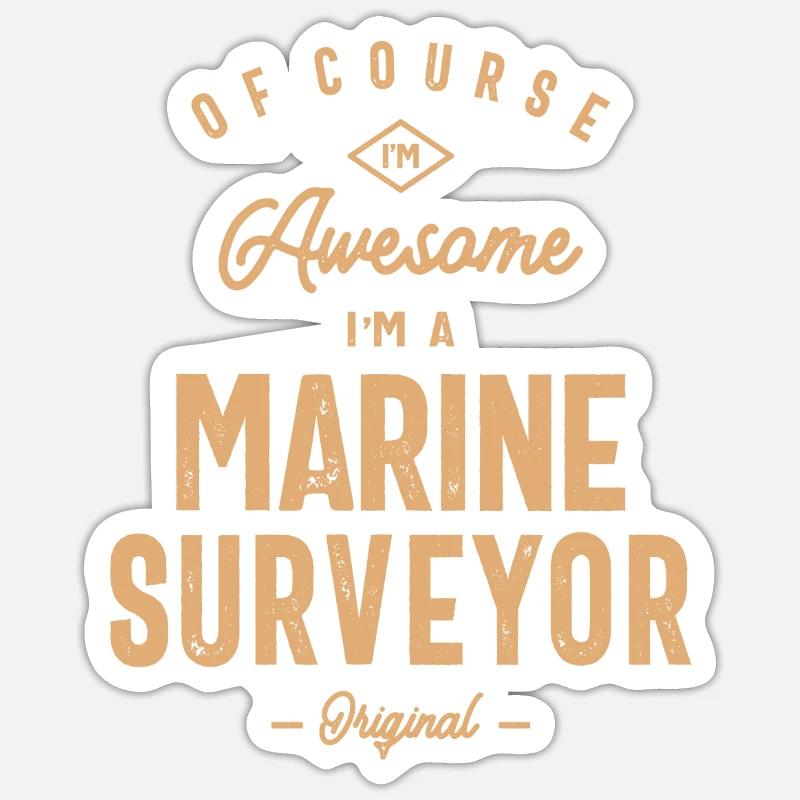 Impressionnant expert maritime - Sticker taille S (10 x 10 cm) - blanc mat