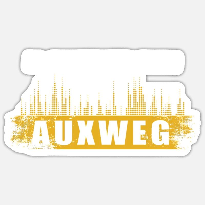Es Gibt Immer Einen Auxweg Tontechnik Tontechniker - Sticker Größe S (10 x 10 cm) - Mattweiß