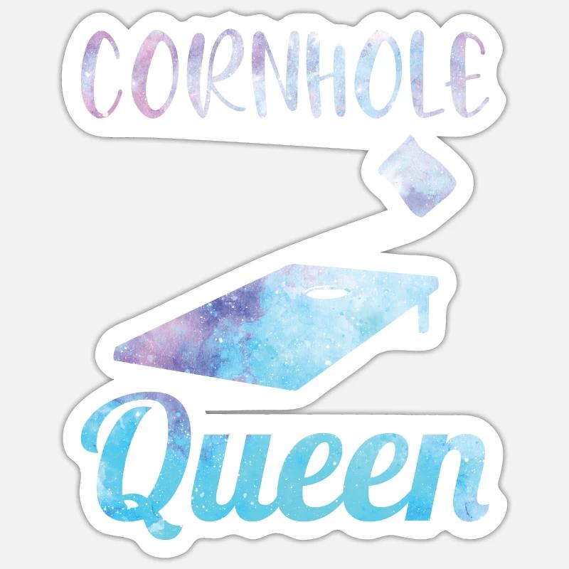 Cornhole corn hole Sticker size S (10 x 10 cm)