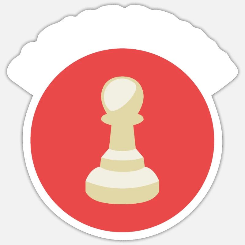 Chess Please Resign Sticker size S (10 x 10 cm)