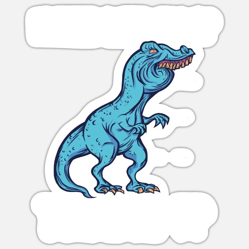Katie oder Kathie T-Rex Überbiss Dinosaurier Meme Sticker Größe S (10 x 10 cm)