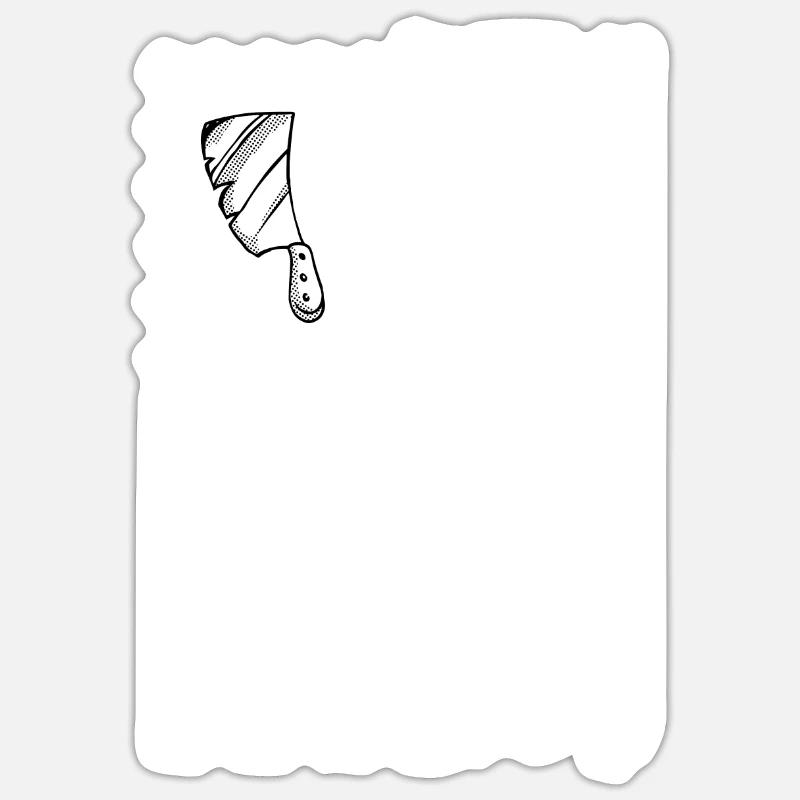 Drapeau des États-Unis Conception du boucher Sticker taille S (10 x 10 cm)