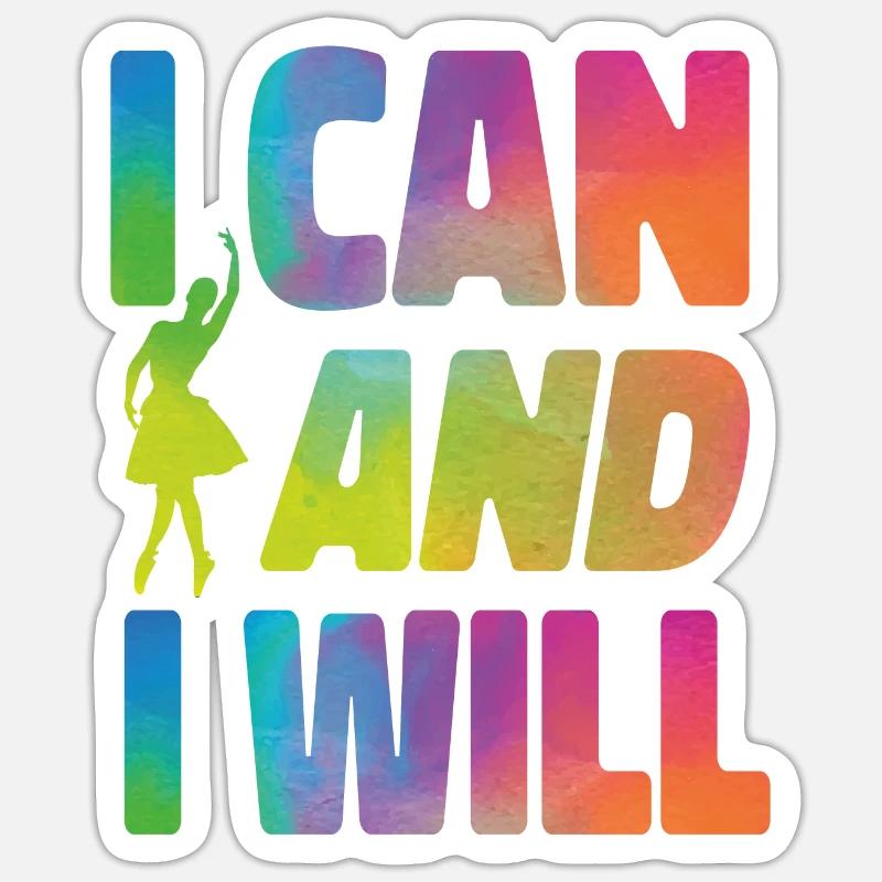 Ballet Danseuse Danse Ballerine - Sticker taille S (10 x 10 cm) - blanc mat