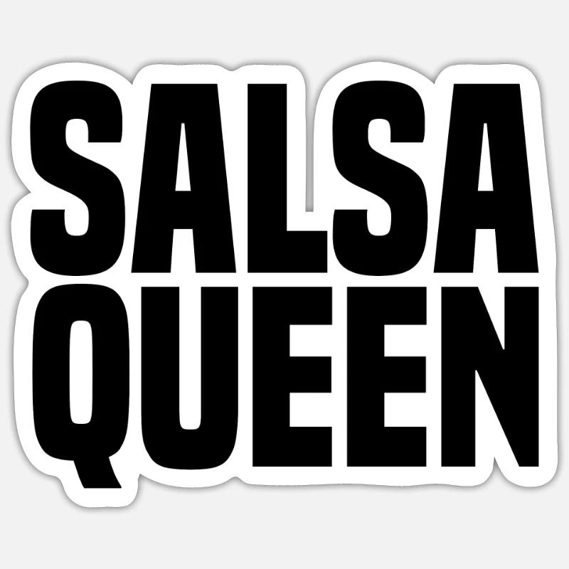 Salsa dancing dancing music practicing latin Sticker size S (10 x 10 cm)