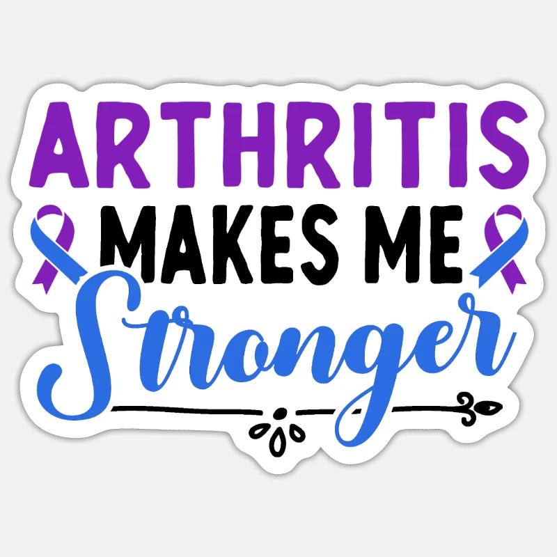 L'arthrite me rend plus conscient Sticker taille S (10 x 10 cm)