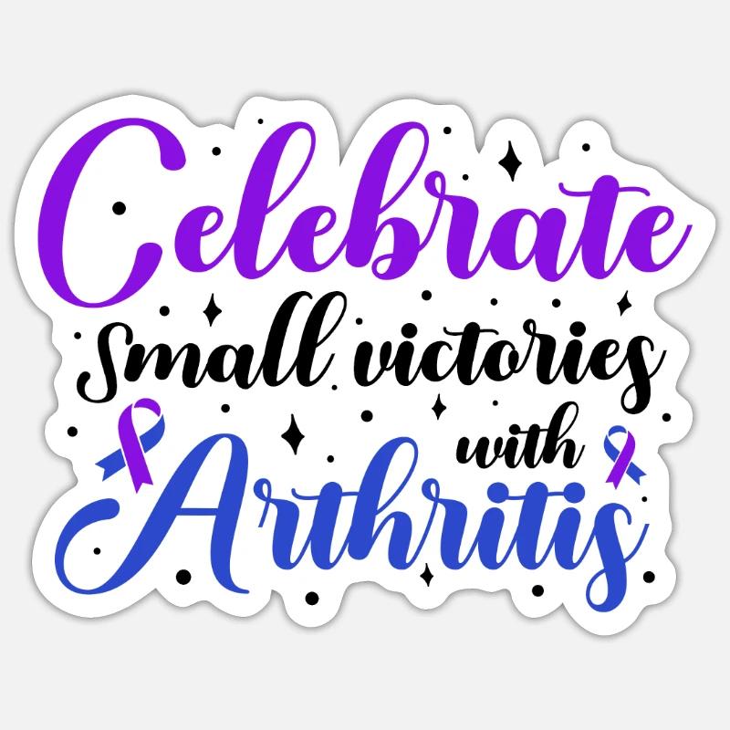 L’arthrite ne vaincra pas ma conscience Sticker taille S (10 x 10 cm)
