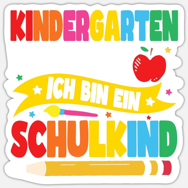 Ich bin ein Schulkind Sticker Größe S (10 x 10 cm)
