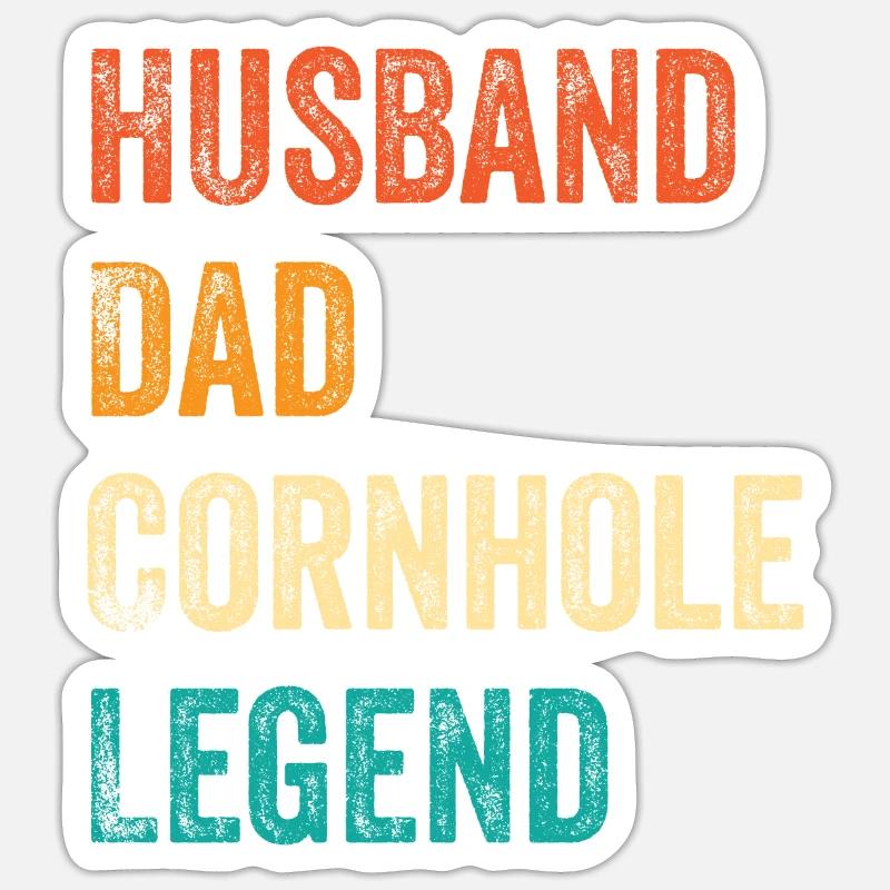 Cornhole Corn Hole Retro Sticker taille S (10 x 10 cm)