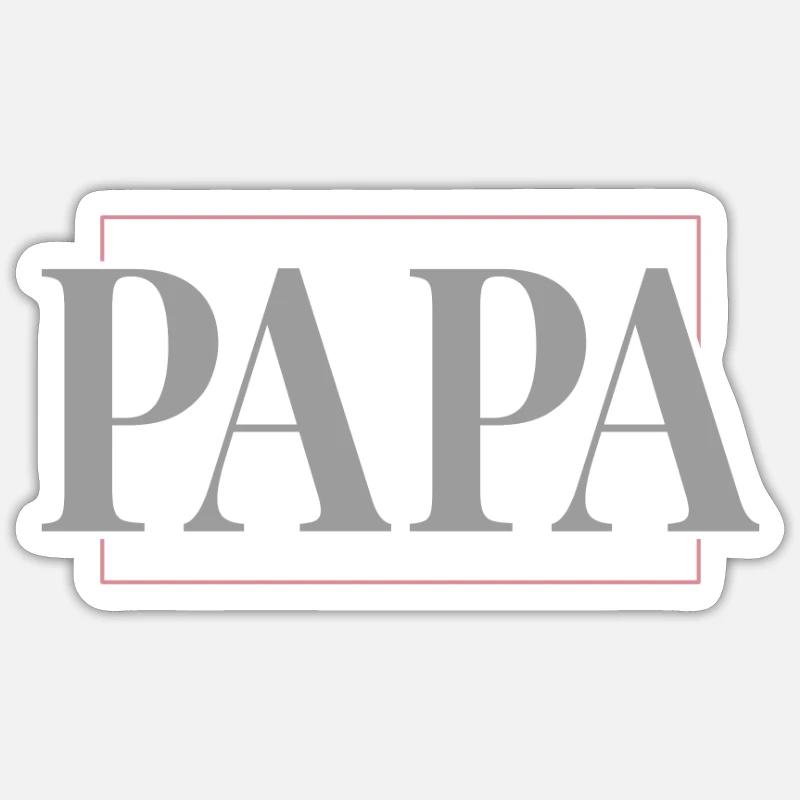 Dad - Sticker size S (10 x 10 cm) - white matte