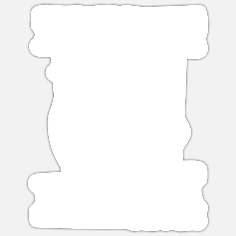 Infirmière de nuit - Sticker taille S (10 x 10 cm) - blanc mat