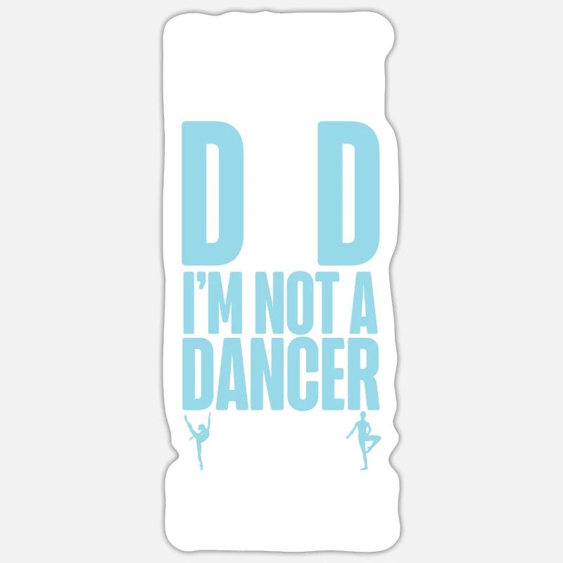 Ballet Danseuse Danse Ballerine - Sticker taille S (10 x 10 cm) - blanc mat