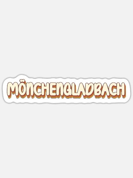 Mönchengladbacher Mönchengladbach - Sticker Größe S (10 x 10 cm) - Mattweiß