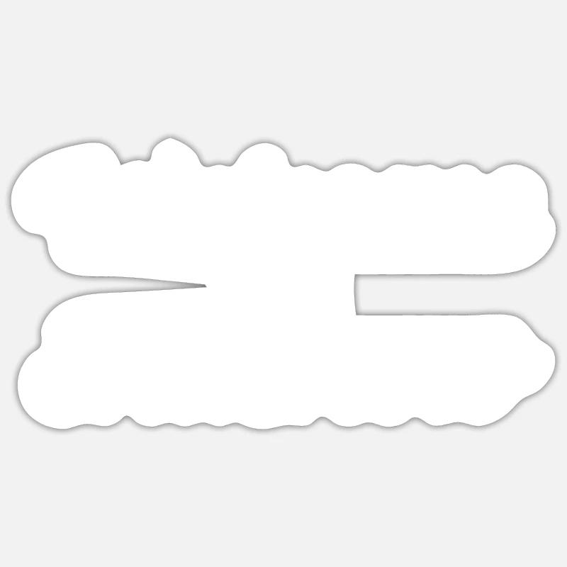 Bienvenue au Shitshowpacksemma - Sticker taille S (10 x 10 cm) - blanc mat