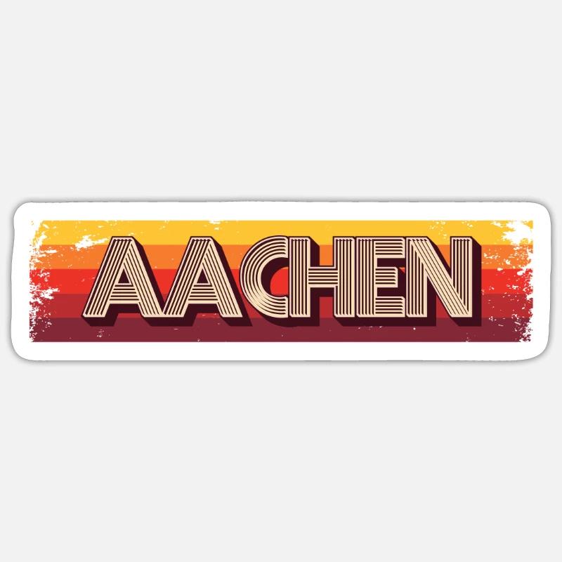 Aachenerin Aachener Aachen - Sticker size S (10 x 10 cm) - white matte