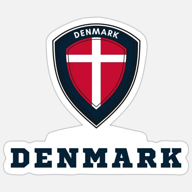 Denmark Sticker size S (10 x 10 cm)