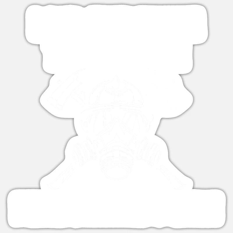 Mousse extinctrice de pompier Sticker taille S (10 x 10 cm)