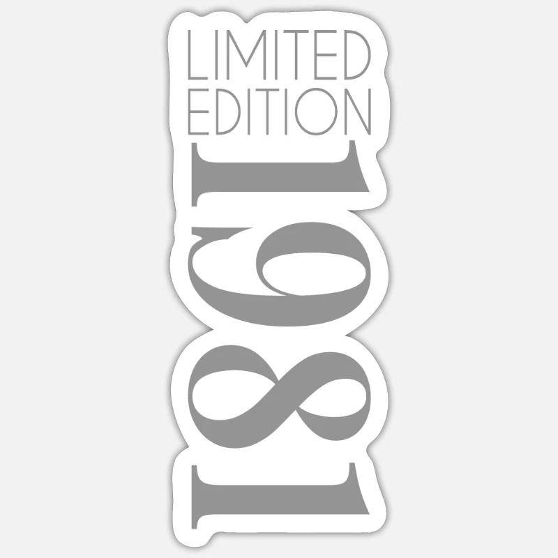 Édition limitée 1981 - Sticker taille S (10 x 10 cm) - blanc mat