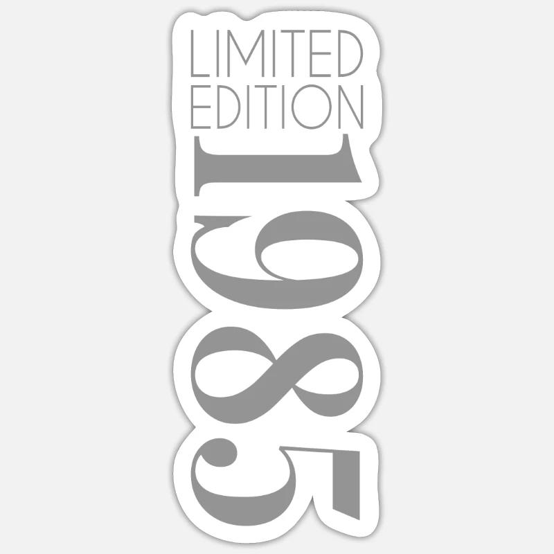 Édition limitée 1985 - Sticker taille S (10 x 10 cm) - blanc mat
