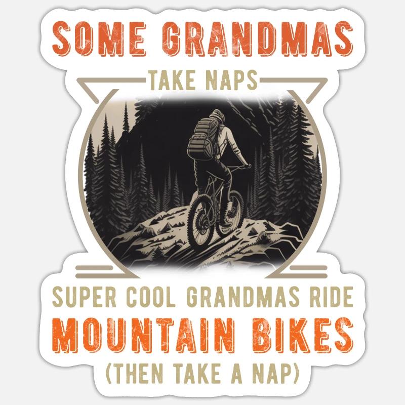 Einige Omas machen ein Nickerchen, super coole Omas... Sticker Größe S (10 x 10 cm)
