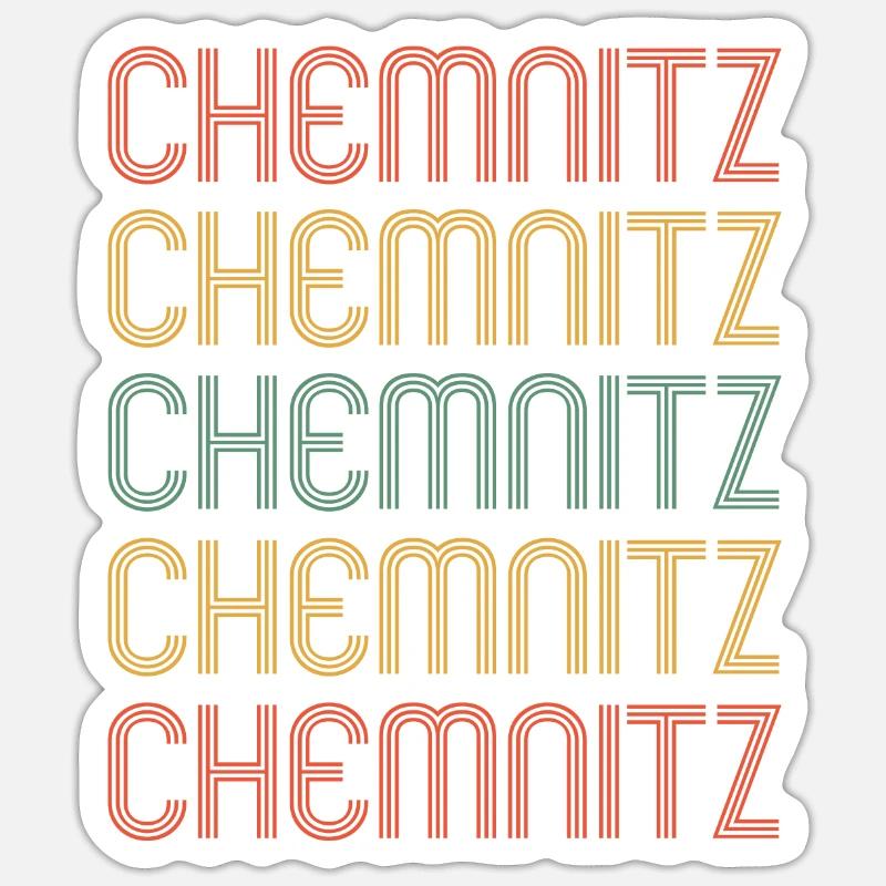 Chemnitzerin Chemnitzer Chemnitz - Sticker taille S (10 x 10 cm) - blanc mat