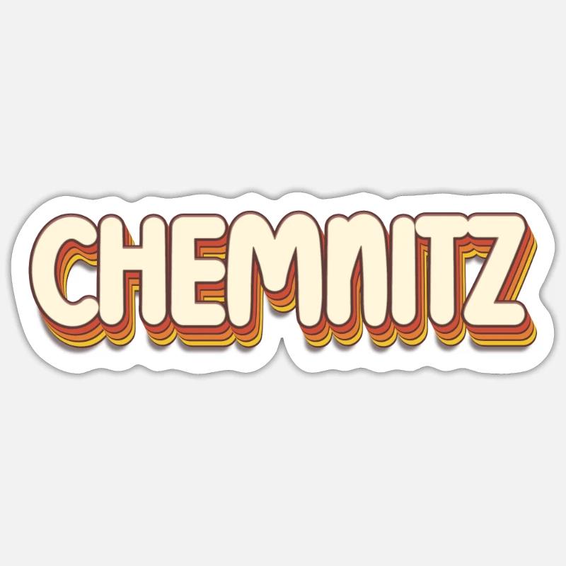 Chemnitzerin Chemnitzer Chemnitz - Sticker taille S (10 x 10 cm) - blanc mat