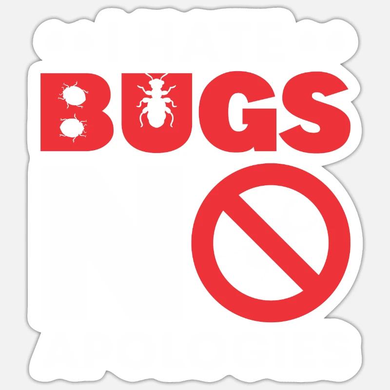 Insects - Sticker size S (10 x 10 cm) - white matte