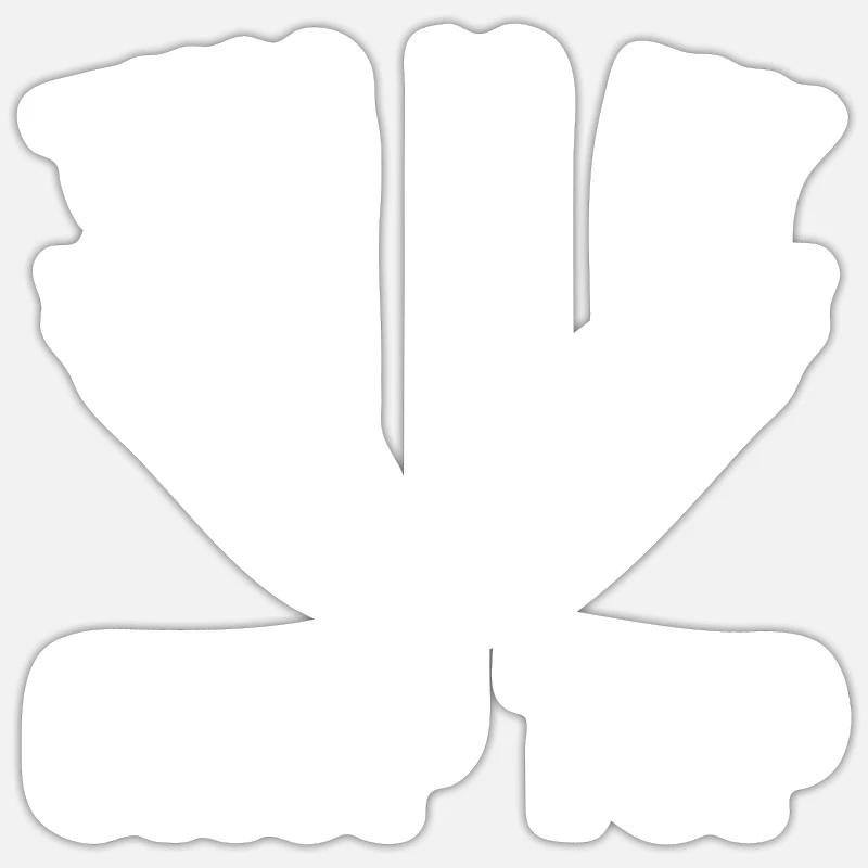 This is my crop top - Sticker size S (10 x 10 cm) - white matte