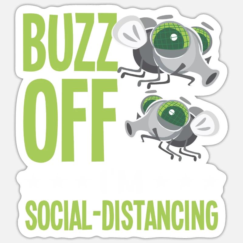 Insects - Sticker size S (10 x 10 cm) - white matte