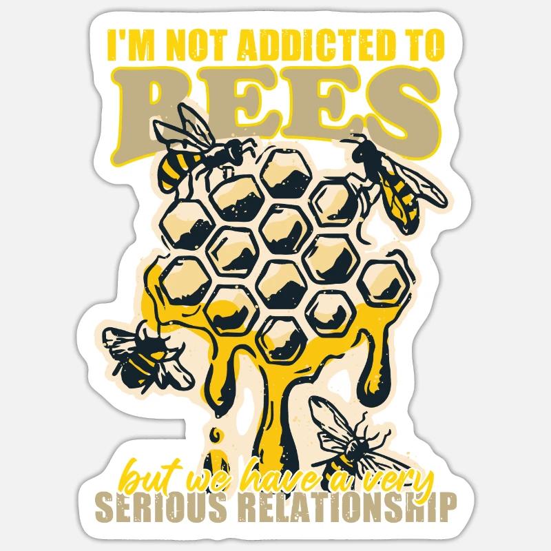 Beekeeping Nectar Honey Apiary Honeycomb Sticker size S (10 x 10 cm)
