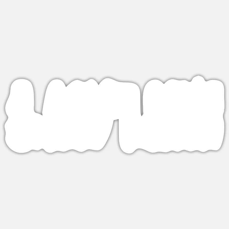 20121608553560284 avant - Sticker taille S (10 x 10 cm) - blanc mat
