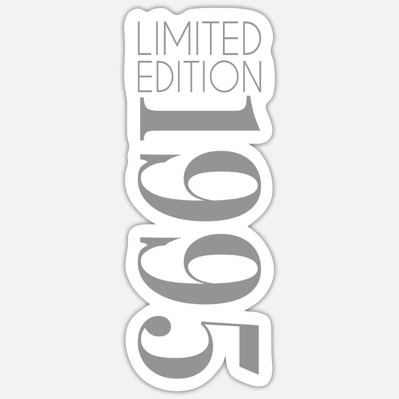 Édition limitée 1995 - Sticker taille S (10 x 10 cm) - blanc mat