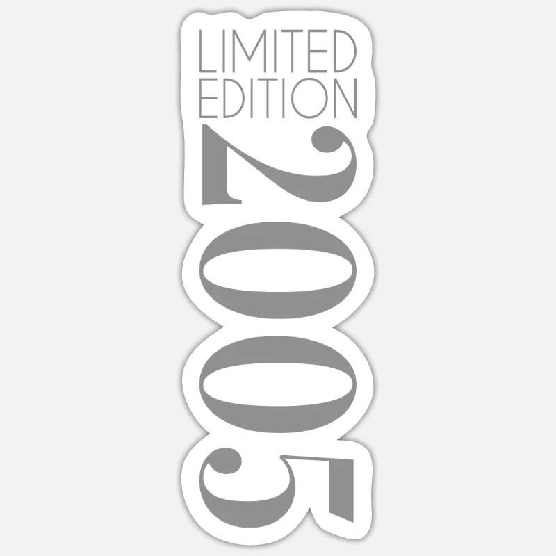 Édition limitée 2005 - Sticker taille S (10 x 10 cm) - blanc mat
