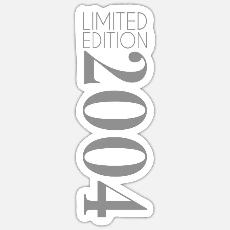 Limited Edition 2004 - Sticker Größe S (10 x 10 cm) - Mattweiß