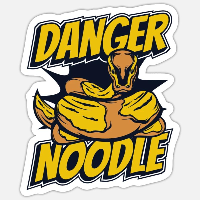 Danger Noodle Schuppenkriechtiere Python Banana Sticker size S (10 x 10 cm)