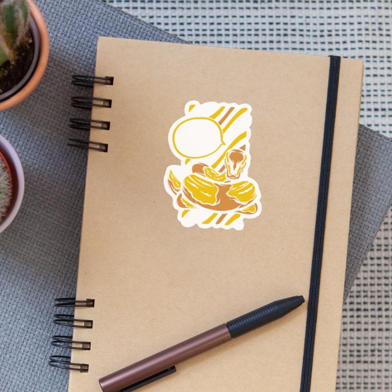 Je serrerais cette boule de banane de serpent python Sticker taille S (10 x 10 cm)
