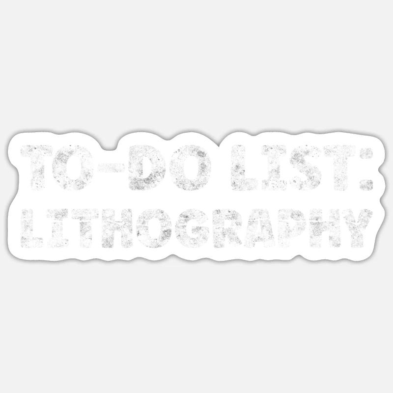 Citations drôles d’amoureux de lithographie Méthode d’impression Sticker taille S (10 x 10 cm)