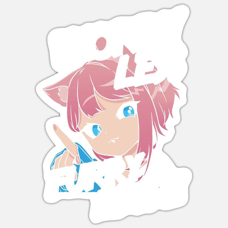 Furry Fandom Fursuits Plus - Sticker taille S (10 x 10 cm) - blanc mat